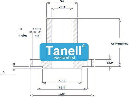 LWNRF Flange 1 Inch CL300